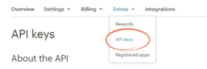 Mailchimp for WordPress API Keys
