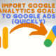 import goals to google ads