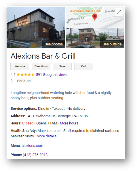 alexions bar and grill
