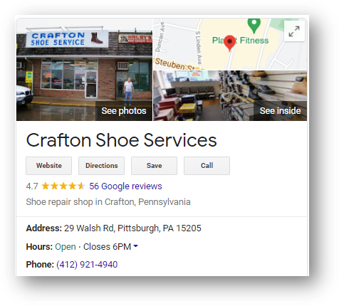 crafton shoe service