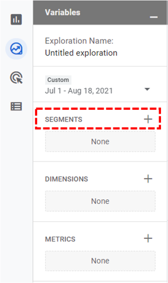 select to create a ga4 segment