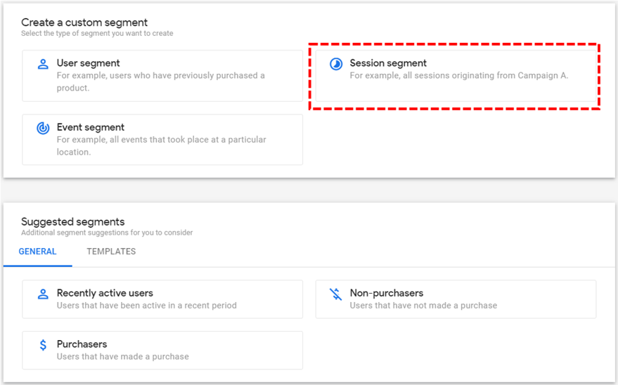 how to create a custom segment in ga4