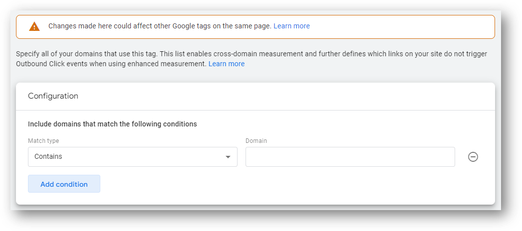 configure ga4 cross domain tracking