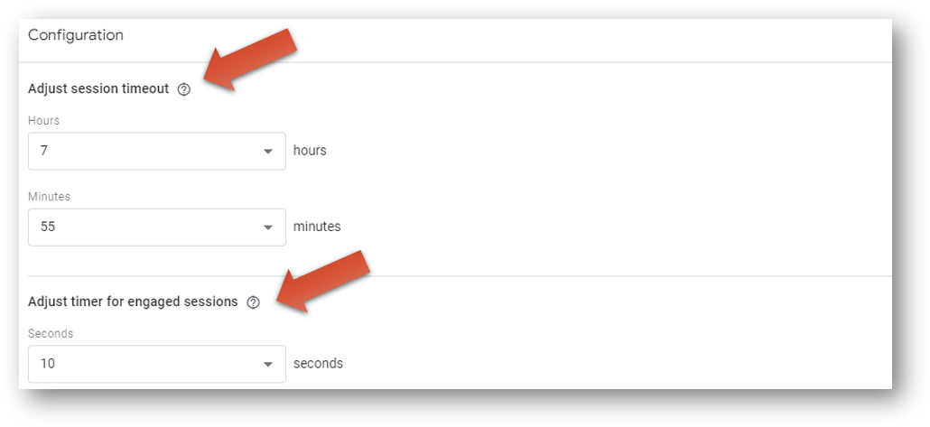 configure ga4 session timeout