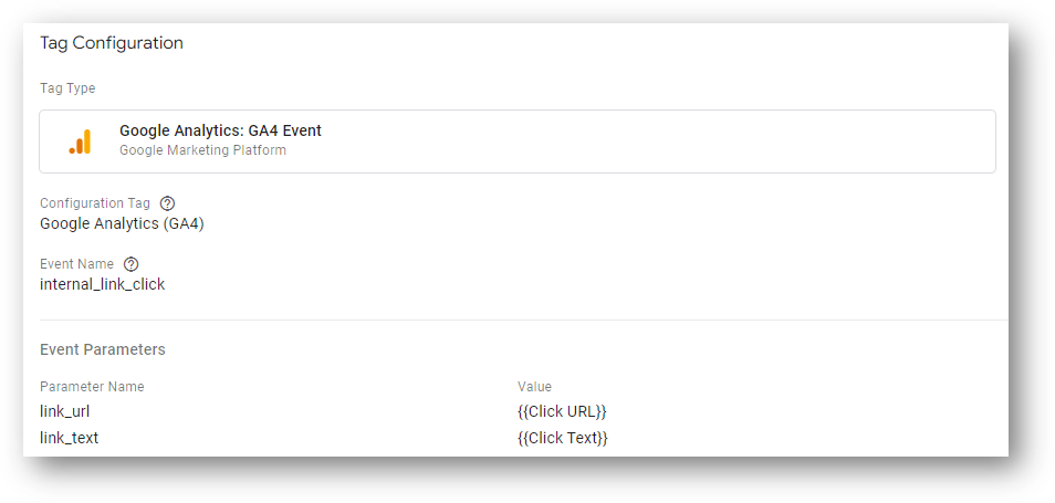 ga4 link click tag
