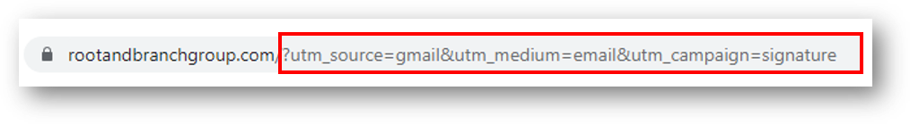 email with utm parameters