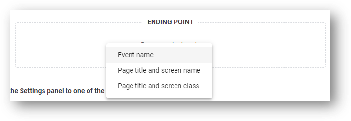 ending point options