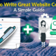 how to write great content for a website