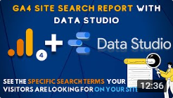 looker studio site search report