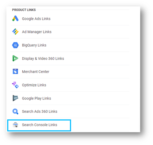 link search console and ga4