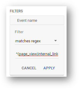 ga4 regex filter exploration