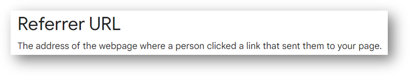 referrer url google analytics