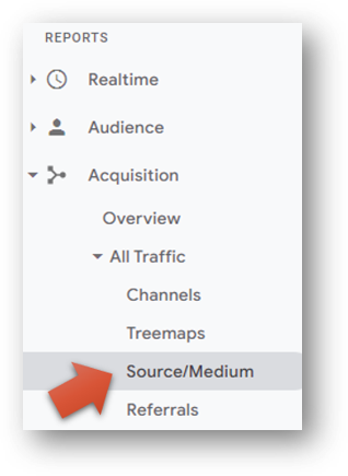 source medium report in universal analytics