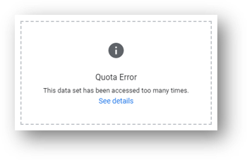 ga4 quota error with looker studio api