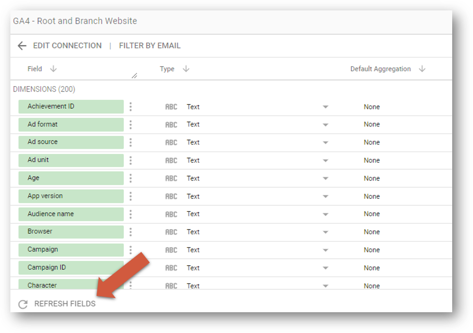 refresh looker data source