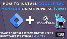 gtm on wordpress