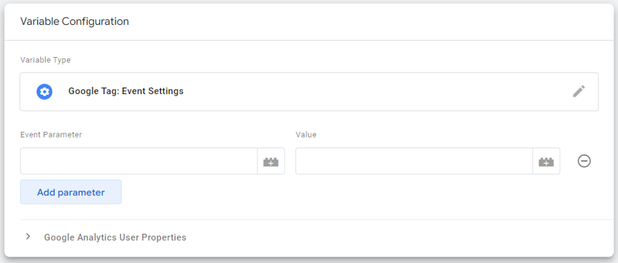 google analytics event settings variable