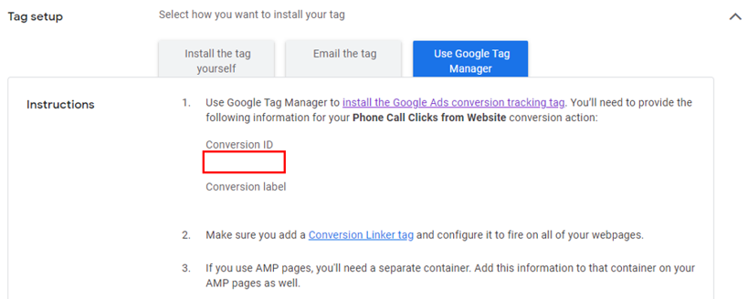 google tag in google ads