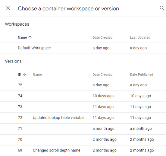 export container code options