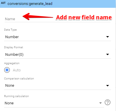 add field name to looker report