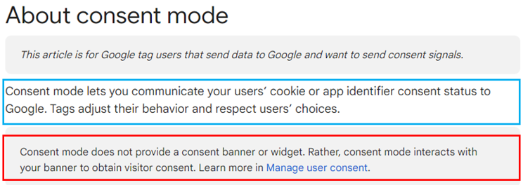 what is google consent mode